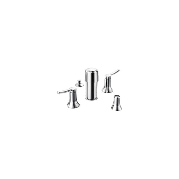 Chrome Two-Handle Bidet Faucet